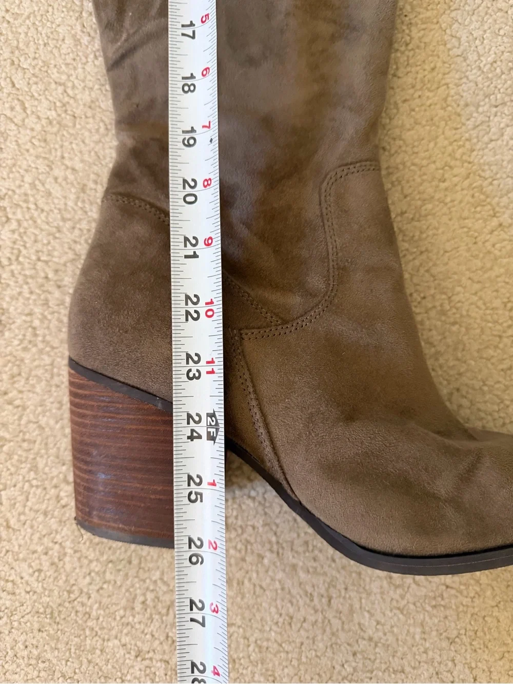 Nordstrom Taupe Suede Over-the-Knee Boots